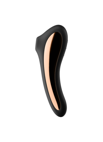 2 en 1 Stimulateur de clitoris et vibromasseur connecté USB noir Dual Kiss Satisfyer - CC597797